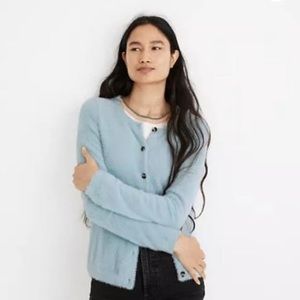 BRAND NEW MADEWELL FUZZY CROP CARDIGAN